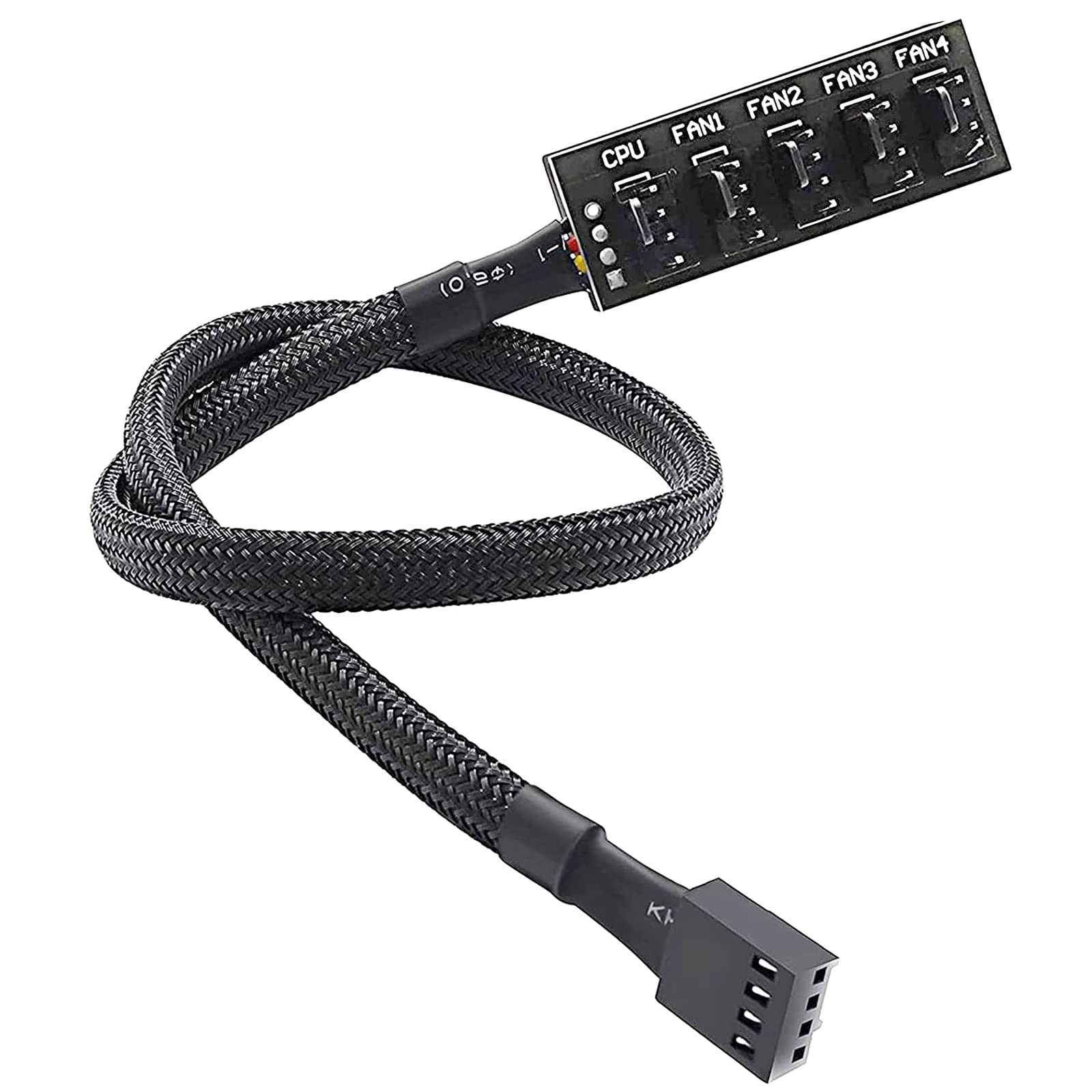 ZORBES 4PIN/3PIN Fan Power Cable Hub,PWM Case Fan Splitter for 12V Desktop Computer Cooler Case Fans 1 to 5 Way for PC & CPU Cooling 15.7 Inch ZORBES 4PIN/3PIN Fan Power Cable Hub,PWM Case Fan Splitter for 12V Desktop Computer Cooler Case Fans 1 to 5 Way for PC & CPU Cooling 15.7 Inch